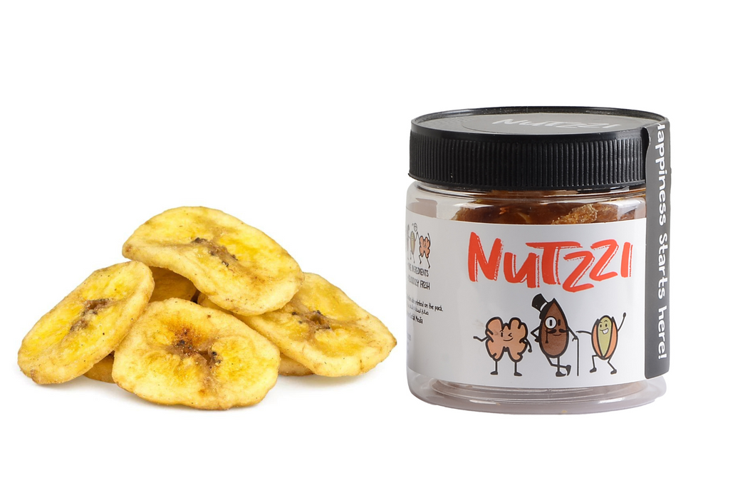 Dried Unsweetened Bananas - 100g