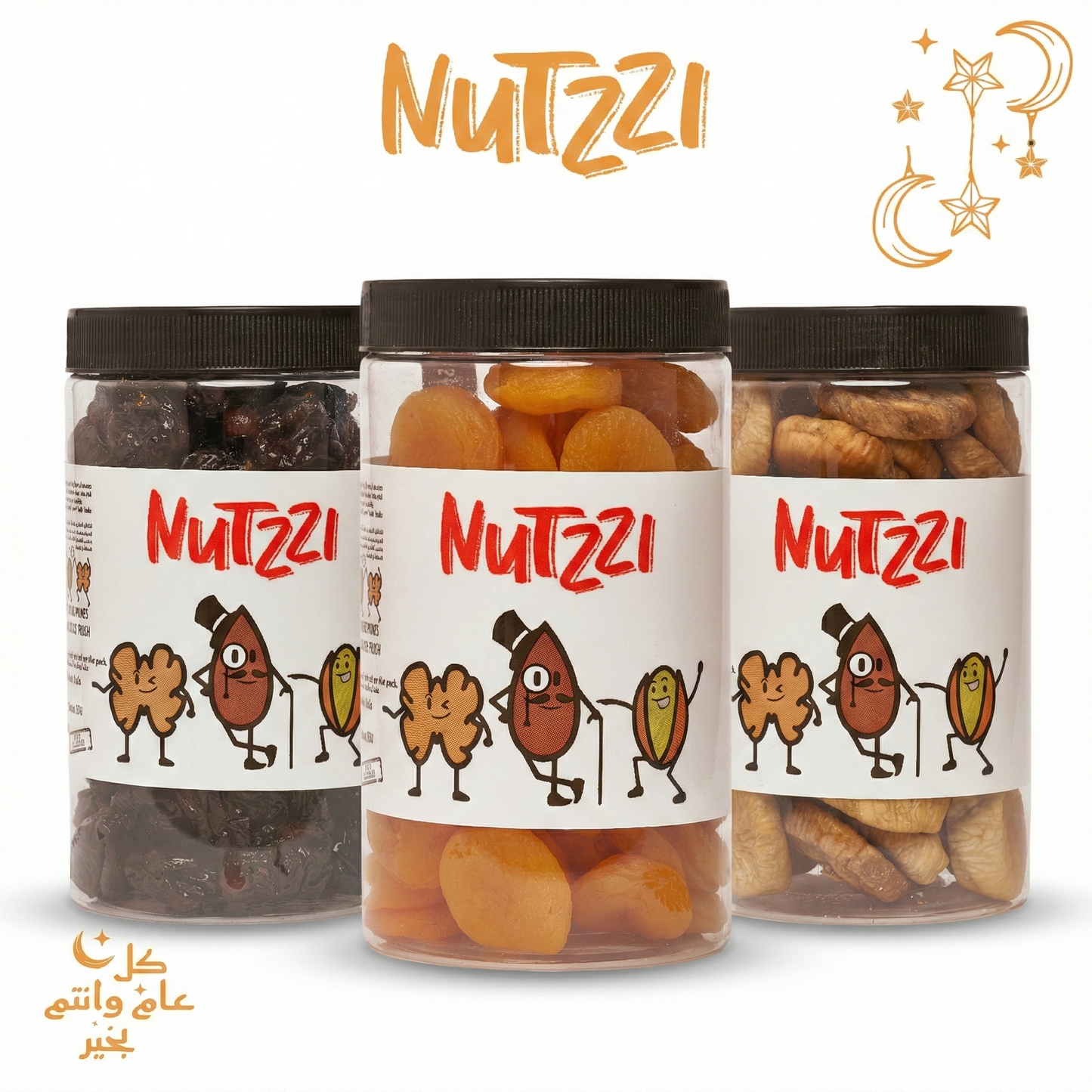 Dried Trio (Apricots-Prunes– Figs) 500gm x3